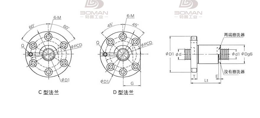 KURODA GD3205KT-CDPR 黑田精工丝杆底座安装方法