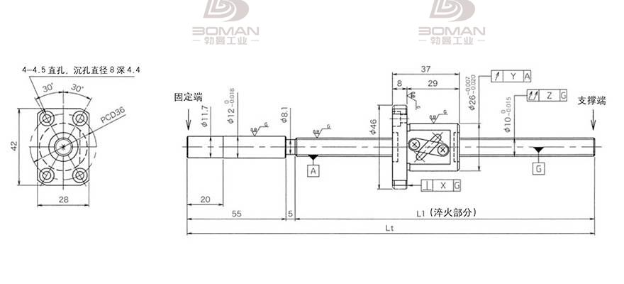 KURODA GG1004DS-BAPR-0255A 日本黑田精工丝杆如何