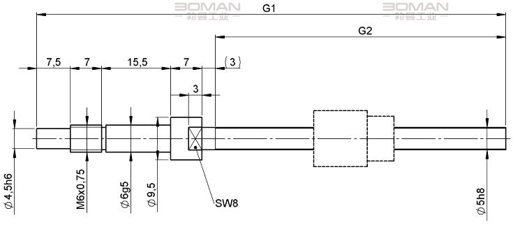 STEINMEYER施坦梅尔 1112/0,5.5.125.165 施坦梅尔滚珠丝杆结构图