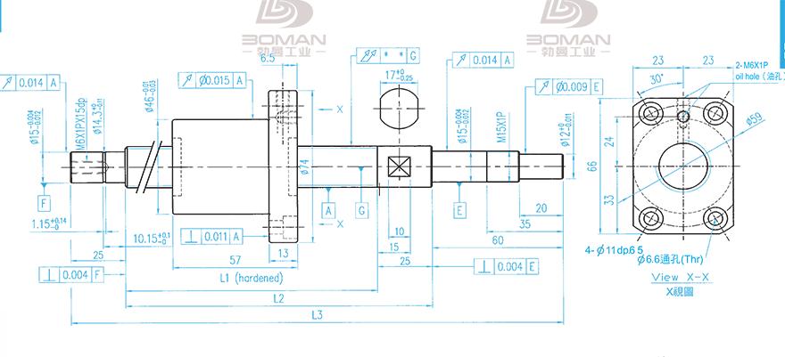 TBI XSVR02010B1DGC5-599-P1 tbi滚珠丝杆样板