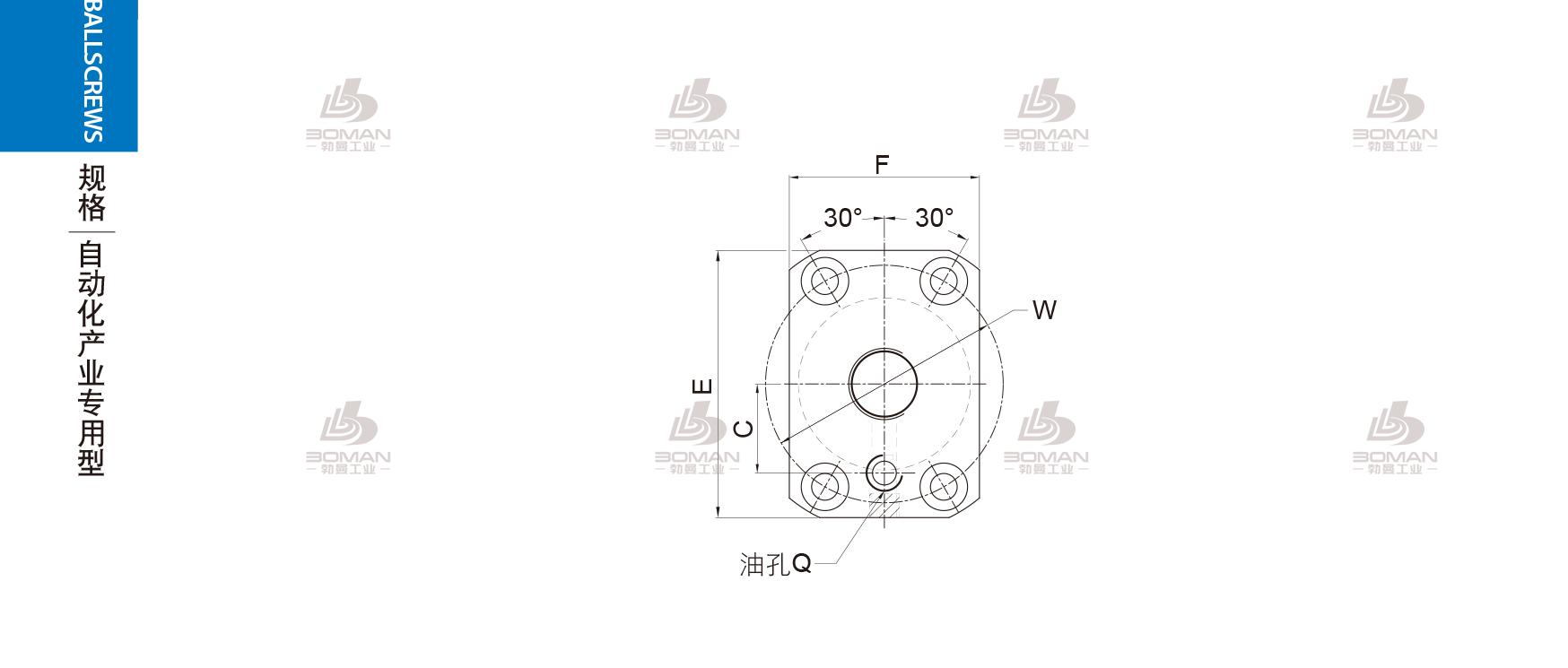 PMI PTR1205T3C7S-0450 pmi滚珠丝杠的轴环作用