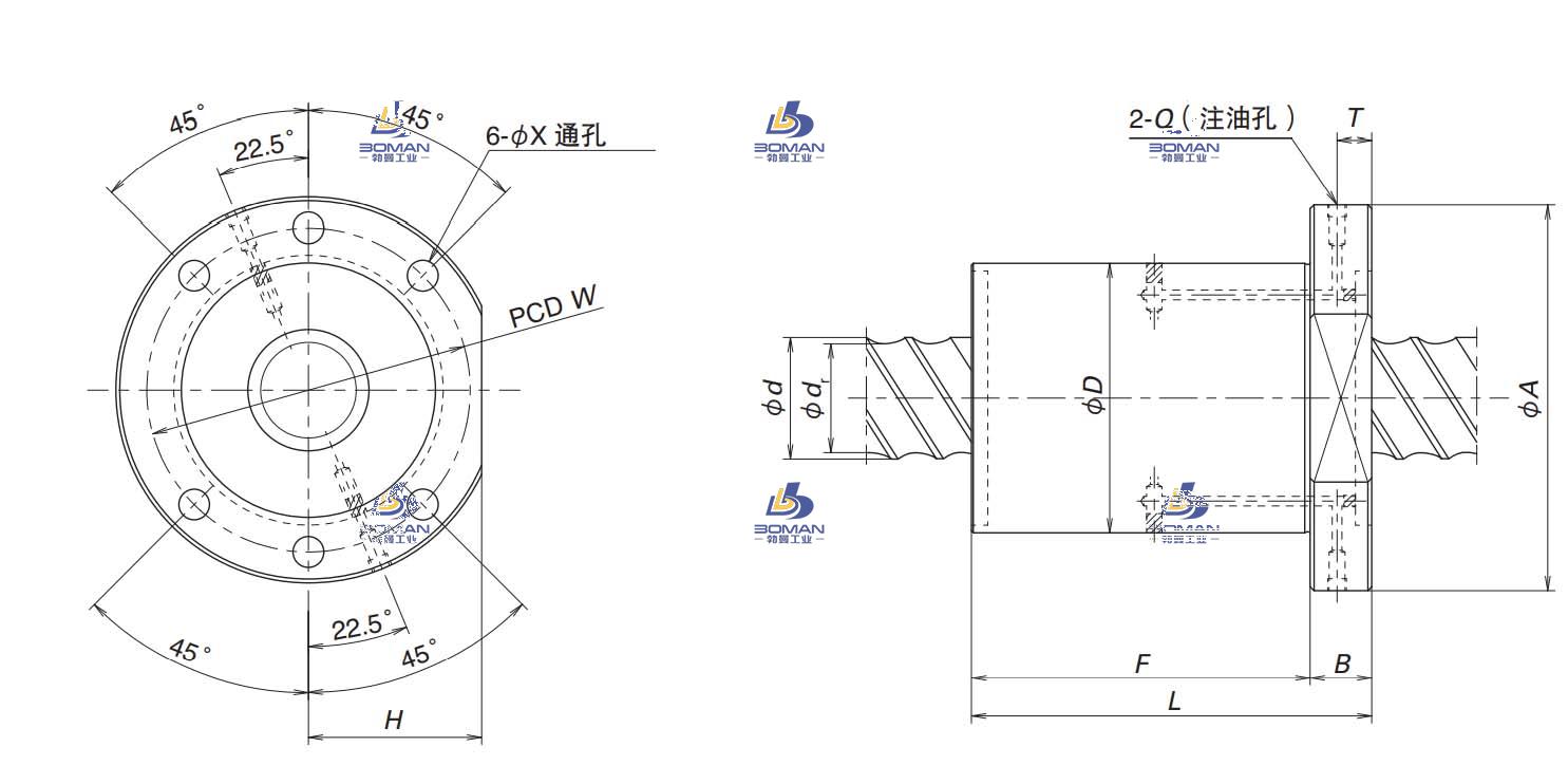 HTF-SRD6340-6E-HTF-SRD滚珠丝杠